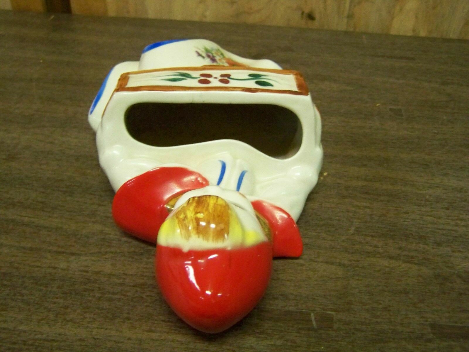 Vintage Hull Pottery Little Red Riding Hood Wall Pocket-Planter