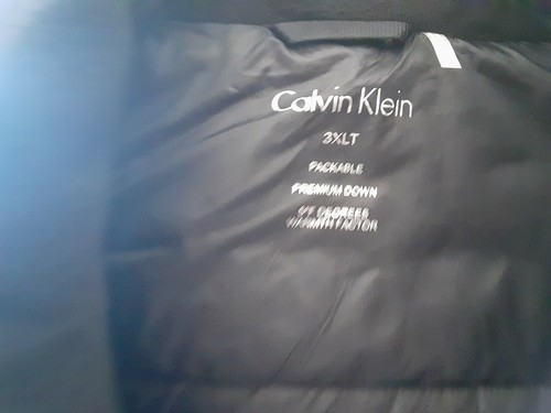 Pre-owned Calvin Klein 3xl Packable Down Coat Brand In Black