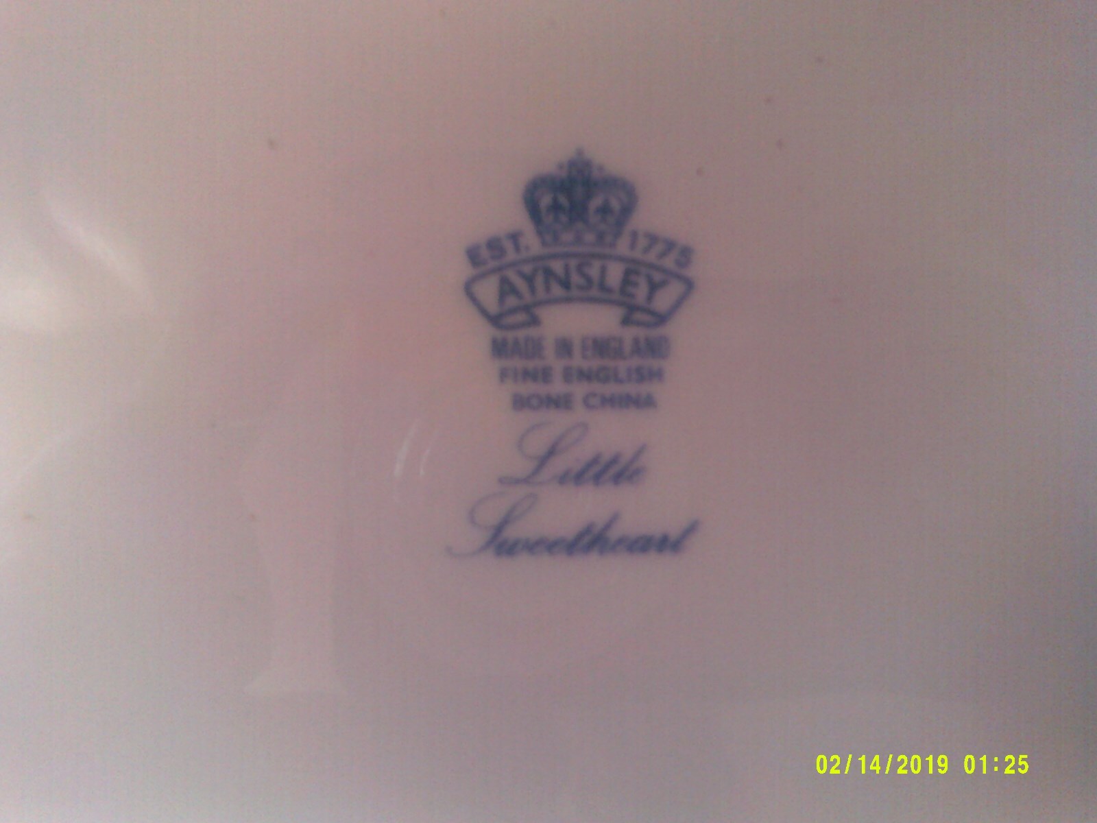 AYNSLEY ENGLAND CHINA LITTLE SWEETHEART TRAY EASTER ~PRISTEEN