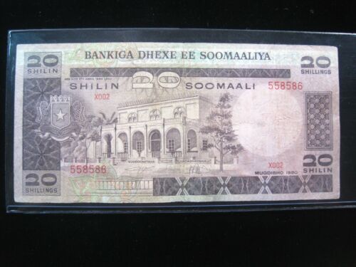 SOMALIA 20 Shillings 1980 P27 SOOMAALIYA Shilin Cows 8586# Bank Money Banknote
