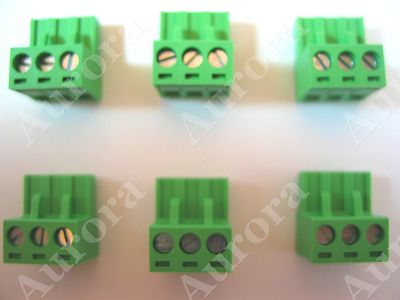 (6) Crown 3 Pin Input Plugs- Fits: CT 200, CTs 600, CTs 1200, CTs 4200, CTs 8200