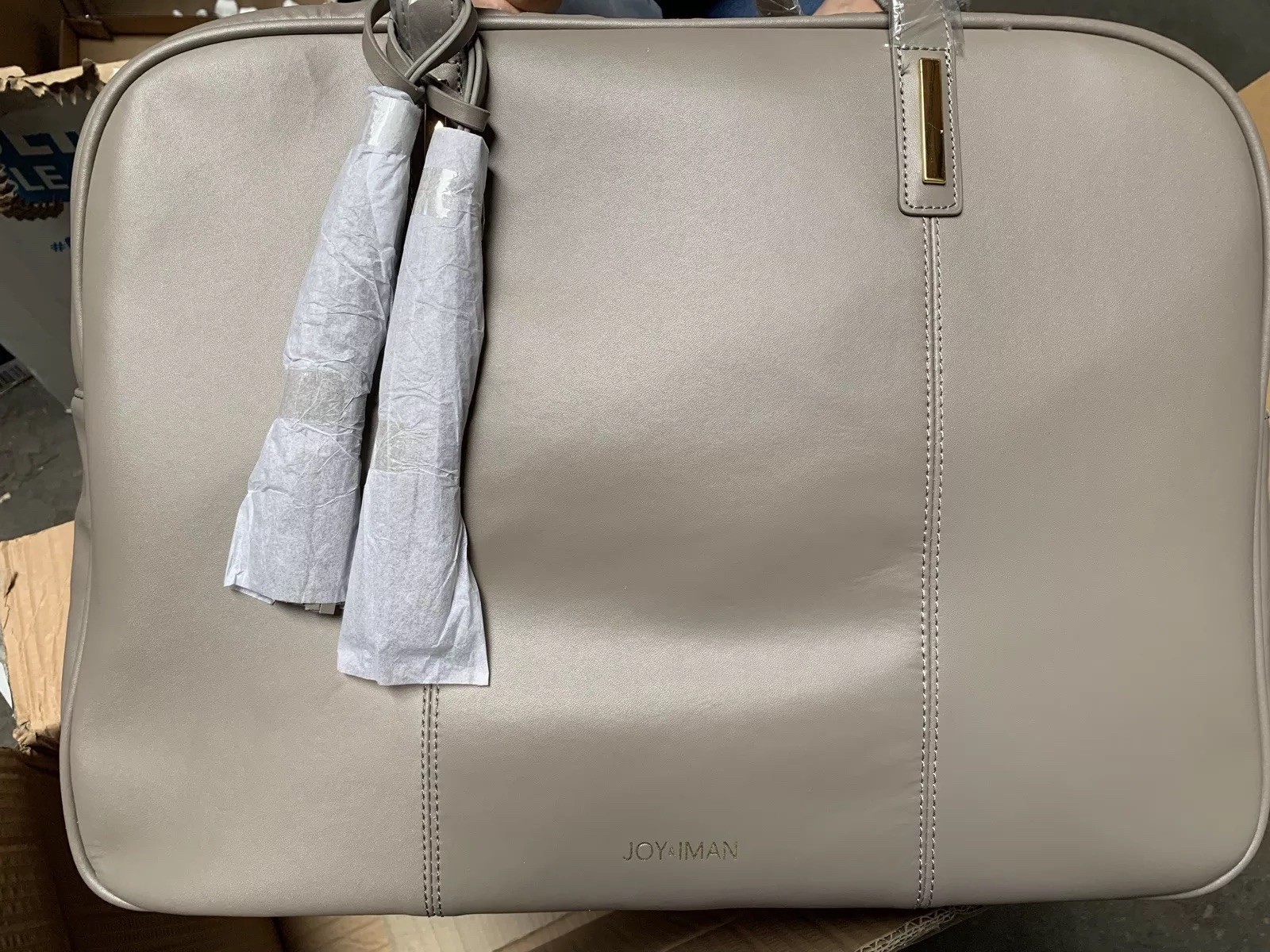 joy and iman duffle bag