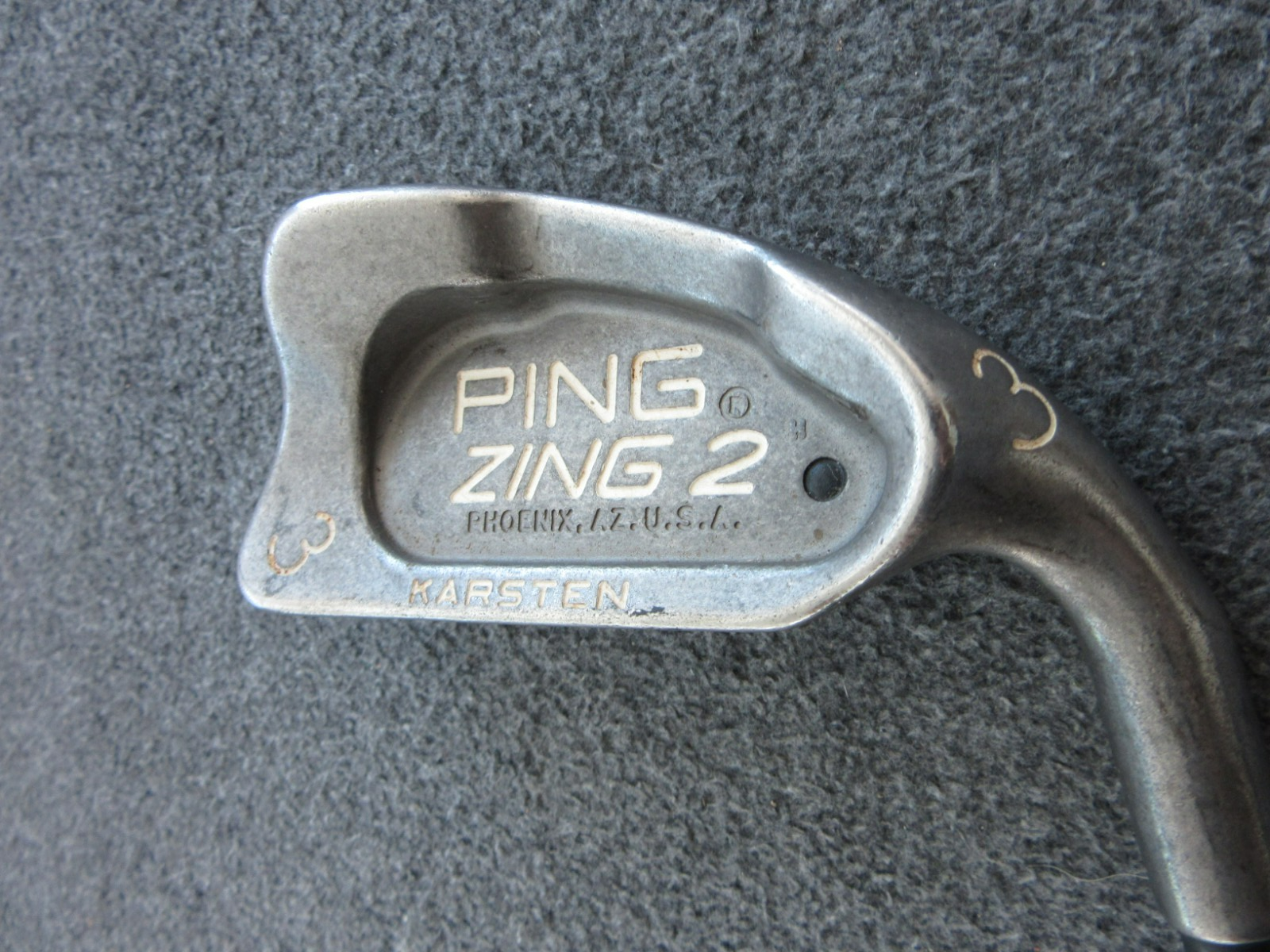 中古 ピン PING ZING2 オレンジドット US アイアンセット8本 (#4-9，W，S) アルディラ Karsten 101■ PING ZING 2 オレンジドット PING ZING2アイアンセット 中古 ピン PING