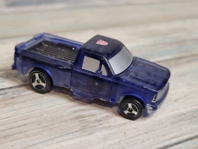 2000 Transformers Spychanger Ironhide Pickup Truck Action Figure Clear Blue