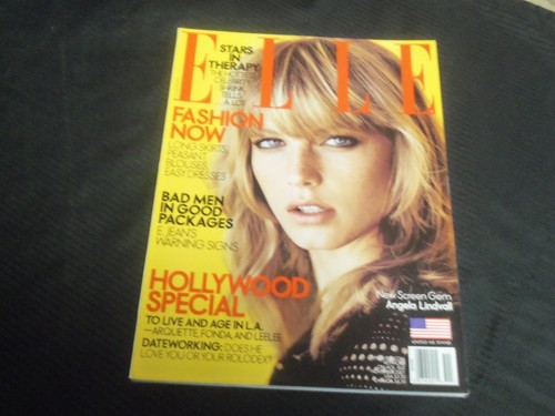2001 NOVEMBER ELLE MAGAZINE - ANGELA LINDVALL FRONT FASHION