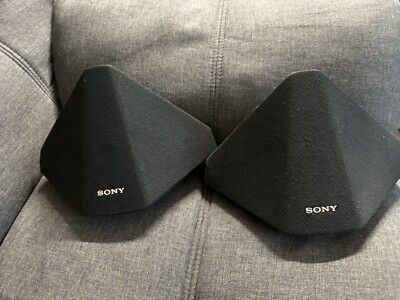 2X   Sony SS-SR301 Surround Sound Pyramid Bookshelf Speakers Set 120W TESTED 