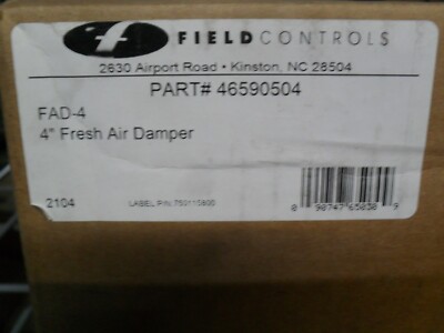 Field Controls FAD-4 46590504 4'' Fresh air damper