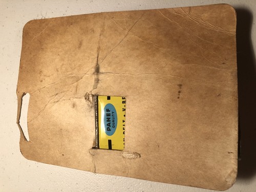 NOS PANEF FAN BELT V-BELT DRESSING CAN MILWAUKEE Tin On Cardboard