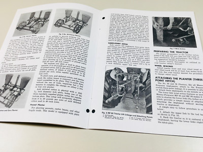 Massey Ferguson 39 78 Two & Four Row Planter Owners Operators Manual