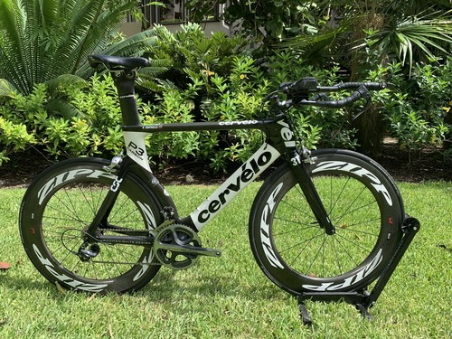 Cervelo p3 Size 58 + Zipp 808 Wheels + Shimano Dura Ace 10 Speed