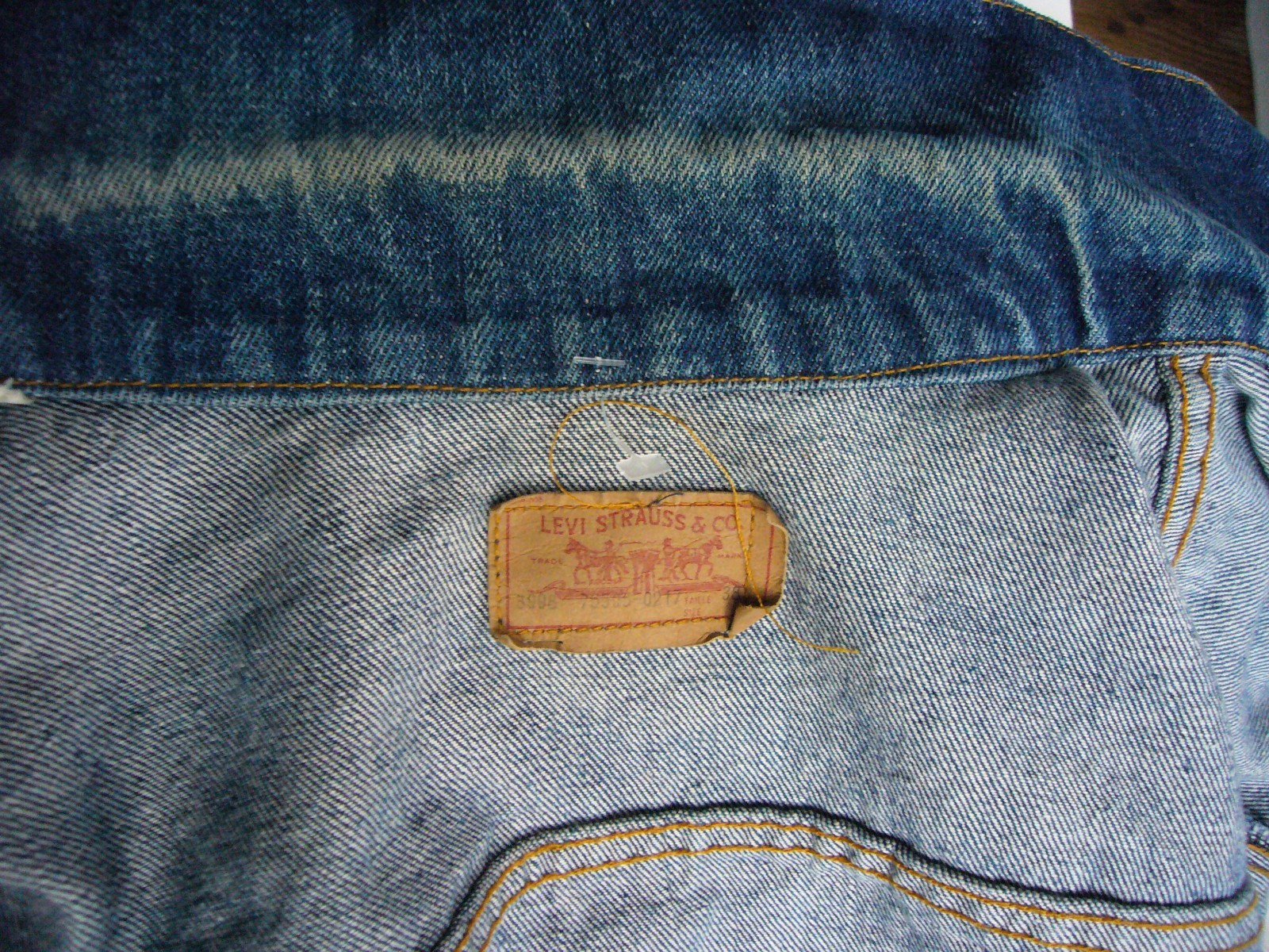Vintage Levis Blue Denim Trucker Jacket 75505 0217 Size 38 Canada