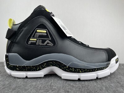 FILA Grant Hill 2 1BM01753-008 Mens Black Leather Basketball Shoes Sz 11 NEW