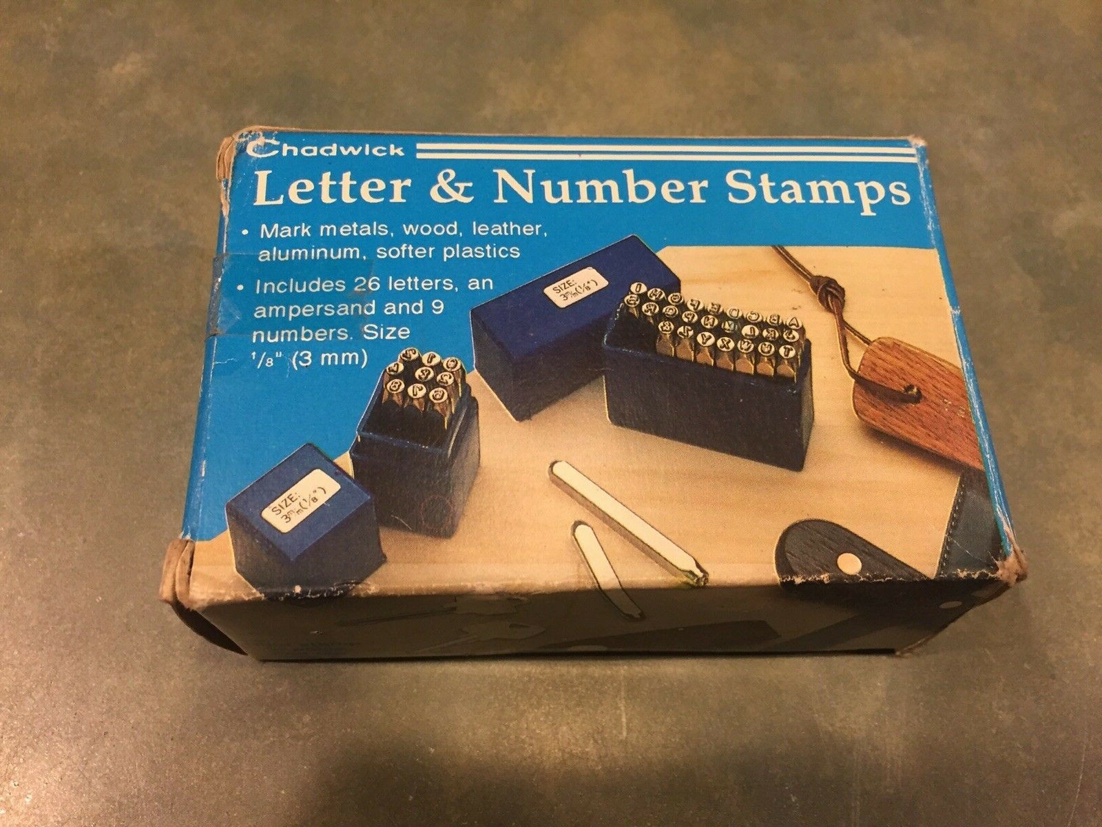 CHADWICK LETTER & NUMBER STAMPS.. SET 1/8