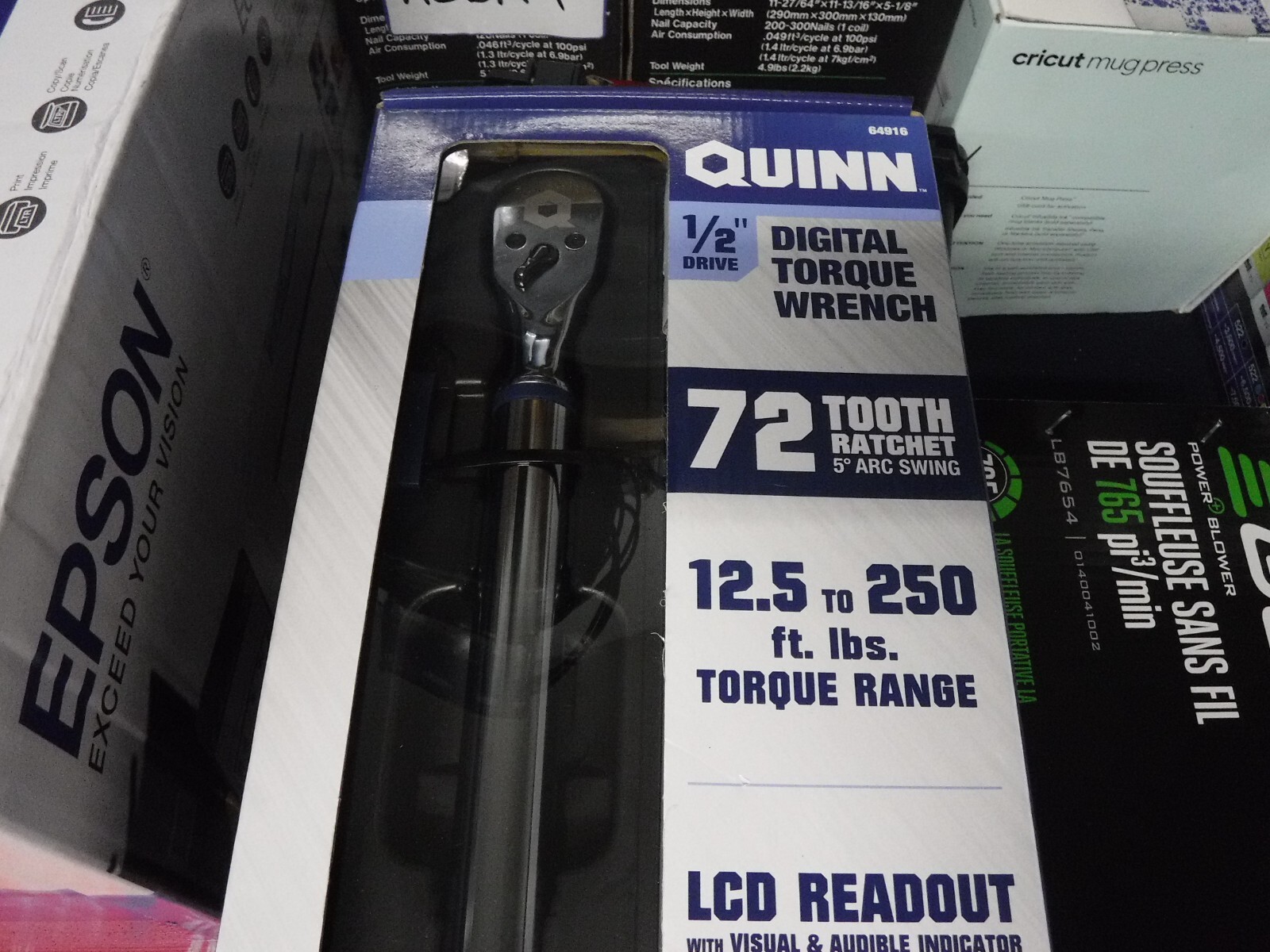 NEW* QUINN 1/2 In. Drive Digital Torque Wrench, 64916