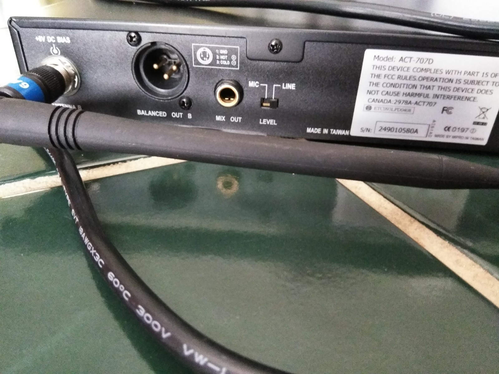 MiPro ~ ACT-707D ~ Dual Channel ~ Antennas ~ Power Cord