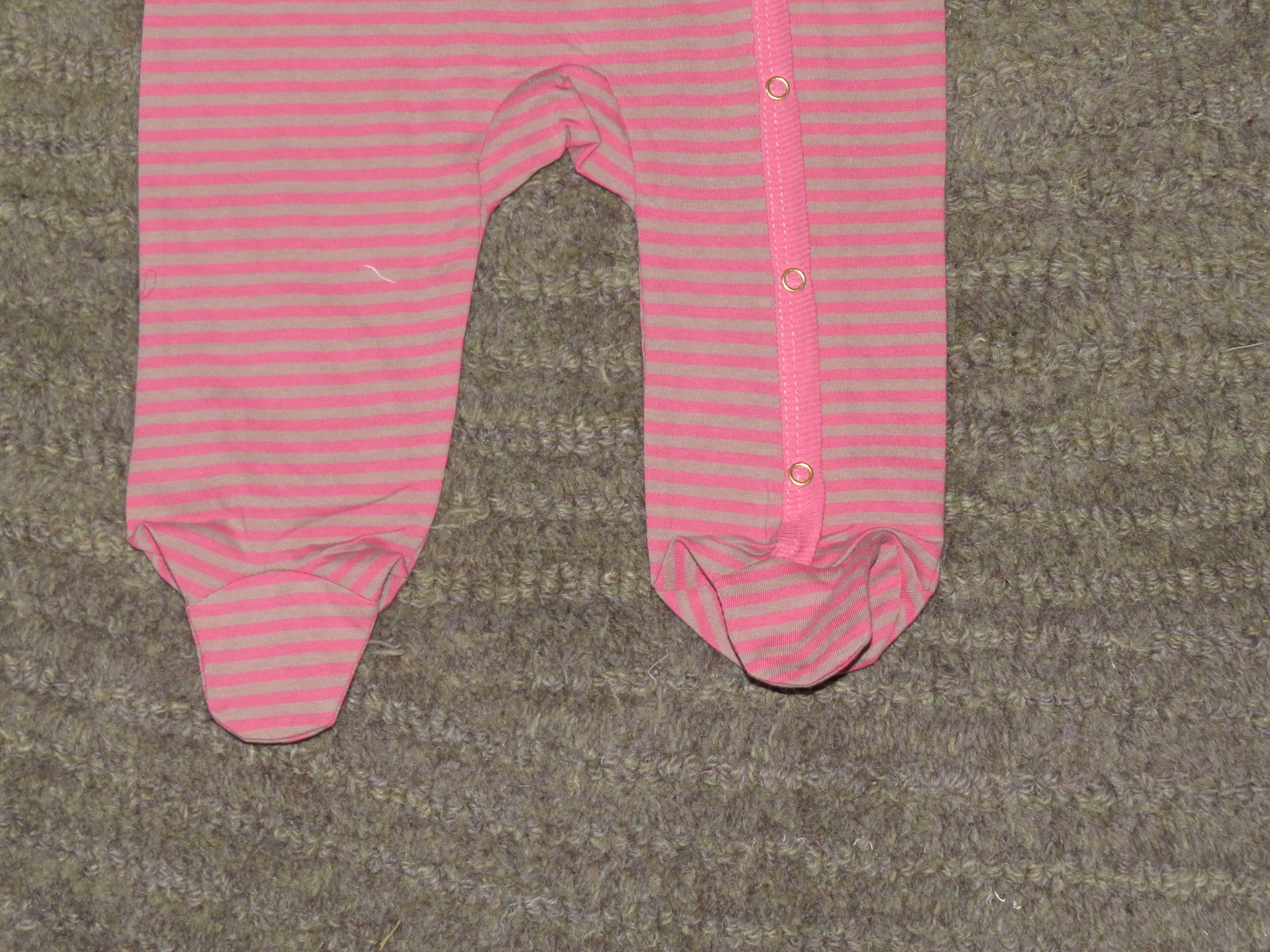 Juicy Couture Baby Girls Pink & Gray Cotton Footie - Size 3-6 Months - NWT