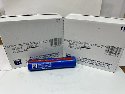 Chevron Ultra-Duty Grease EP1, 14 oz. 2 pack, 20 tubes