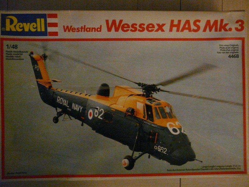 Maquette HÃ©LicoptÃ¨Re Revell 1/48 Ref 4468 Westland Wessex Has Mk.3 (DÃ©Calques