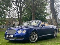 BENTLEY CONTINENTAL GTC CONVERTIBLE AUTO W12*RARE MOROCCAN BLUE*BARGAIN*LOW MILE