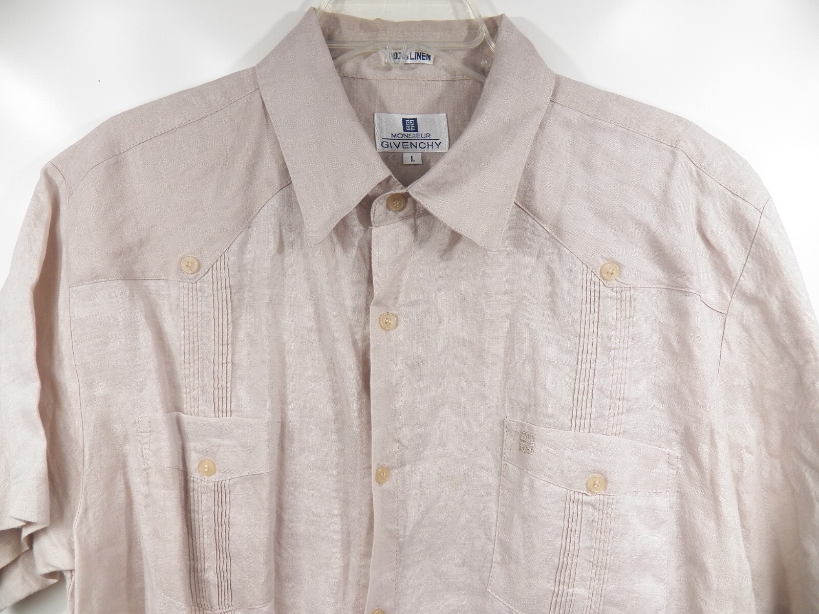 【イタリア製】GIVENCHY Linen Stripe Shirts 20027132_45141009_600.jpg