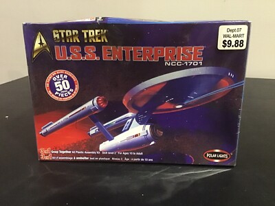 Star Trek U.S.S. Enterprise NCC-1701 Polar Lights 3 In 1 Model Kit - Sealed