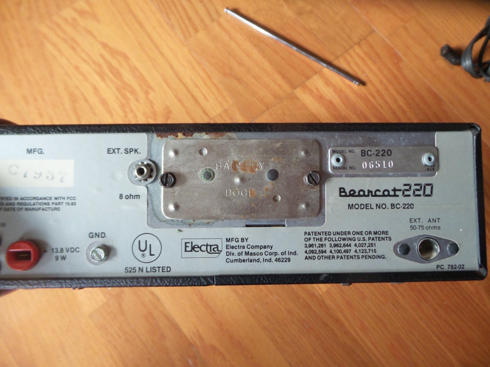 Bearcat 220 Scanner BC-220 Aircraft / Marine / Public Service