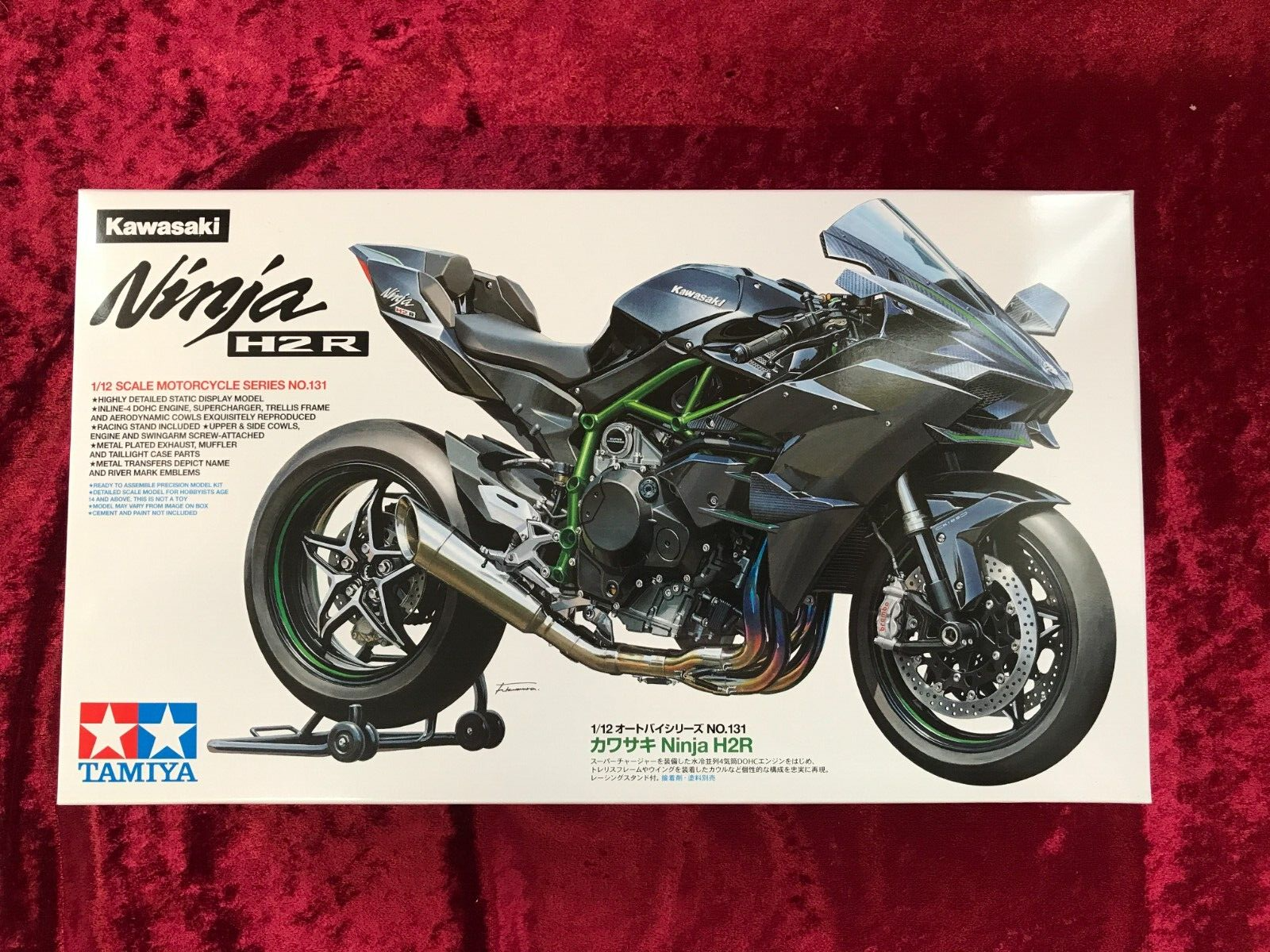 TAMIYA Kawasaki Ninja H2R. 1/12 完成品 Tamiya 14136 1/12 Kawasaki Ninja H2 Carbon / Tamiya USA