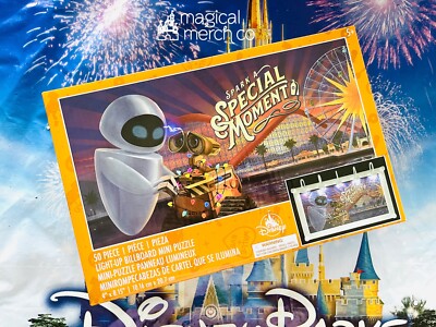 Disney California Adventure Pixar Pier Wall-e Eve Light-Up Billboard Puzzle