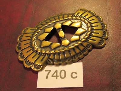 TRINITY CONCHOS LARGE 740C Solid Brass VINTAGE High Quality USA Leather Crafts!