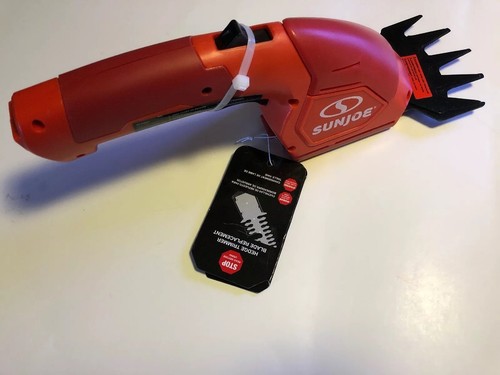 Sun Joe HJ604C-RED 2-in-1 Cordless Grass Shear + Hedger | 7.2 V (Red) READ !!