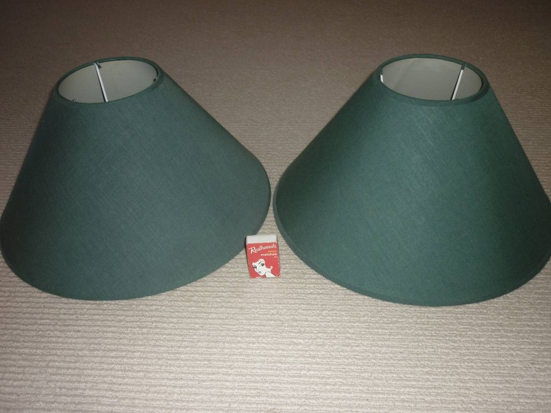 Round Tapered Green Lamp Shades For Table Lamps Or Ceiling