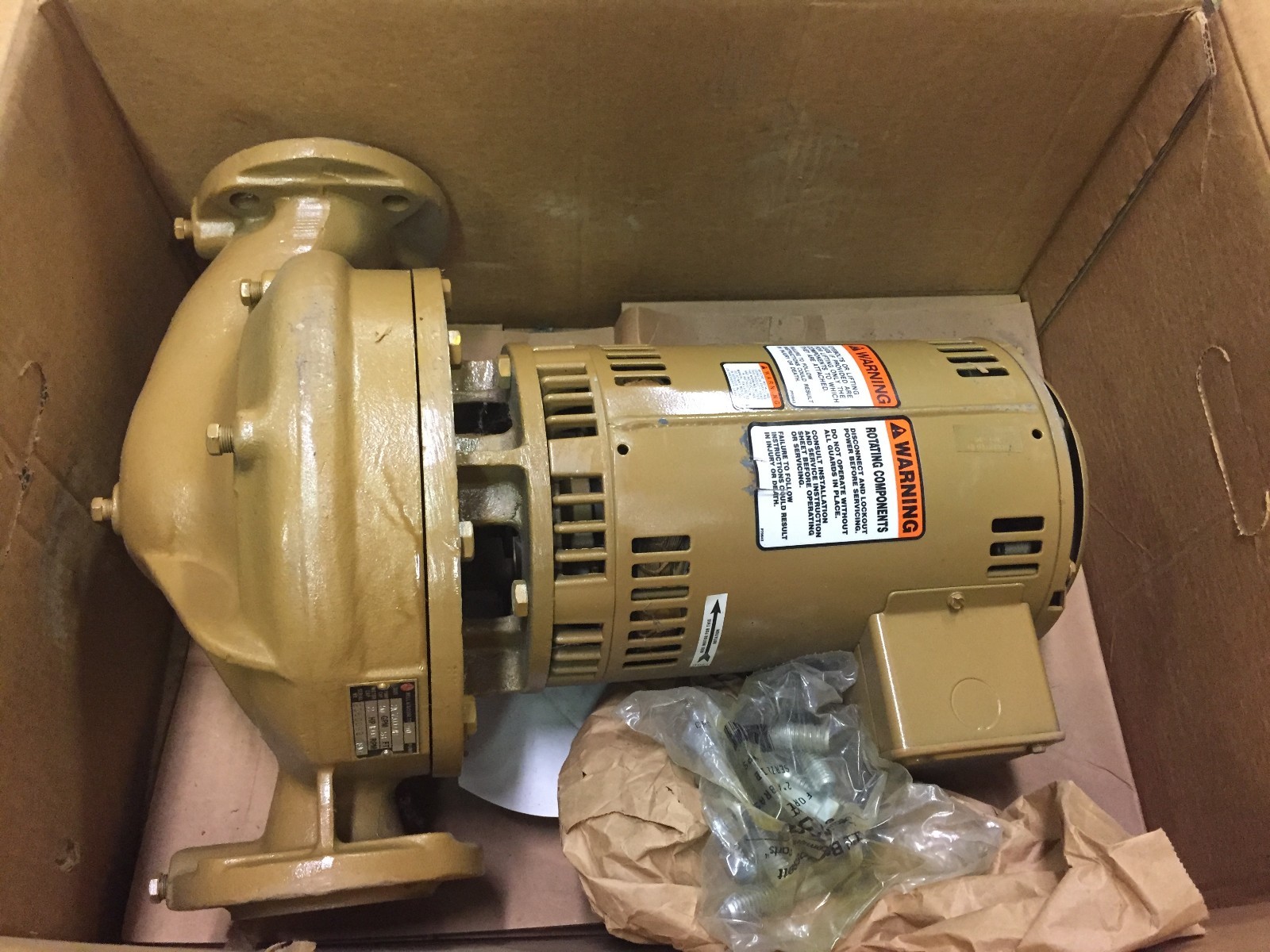 Bell & Gossett Hot Water Centrifugal Pump 2 hp 230/460V Model 90-2A 7