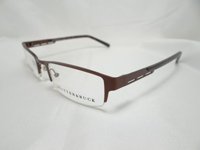 CUTTER & BUCK KAPALUA Brown 54-20-140 S/Steel Eyeglass Frames Flex Hinges B65