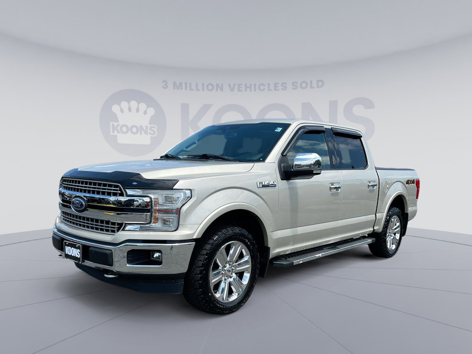 2018 Ford F150 Lariat 50525 Miles White Gold Used Ford F150 for