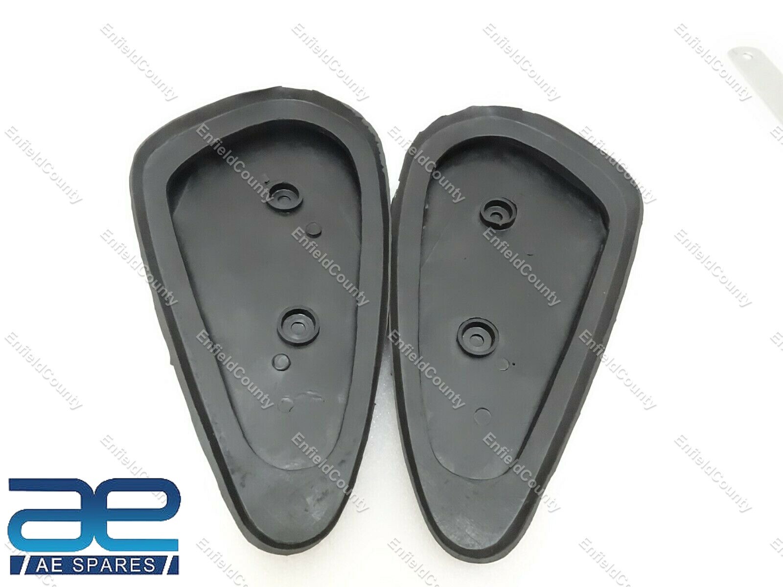 BSA M20 M21 M23 Black Rubber Made Knee Pads For Plunger & Rigid Frames 