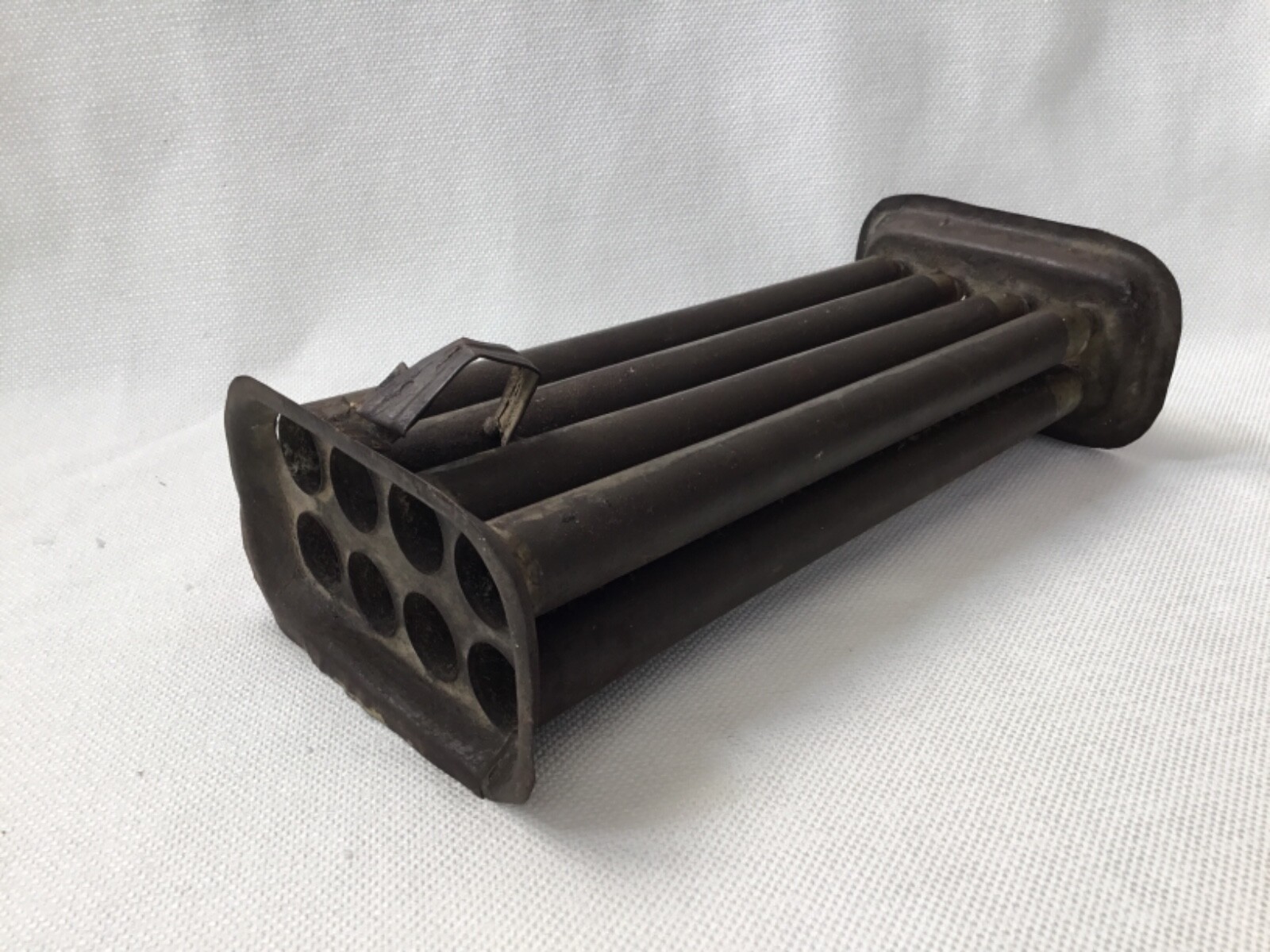 VINTAGE PRIMITIVE TIN METAL CANDLESTICK MOLD FOR SET OF 8 CANDLES