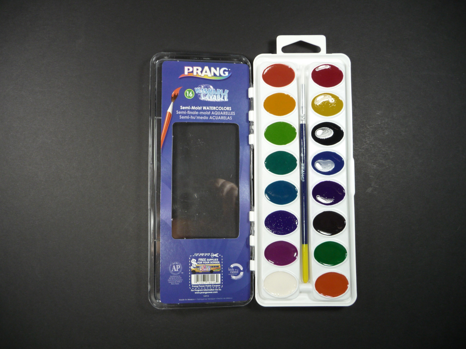 Prang Watercolors 10pc Bundle Starter Set Paints Pad Water Brushes Beginner Kit