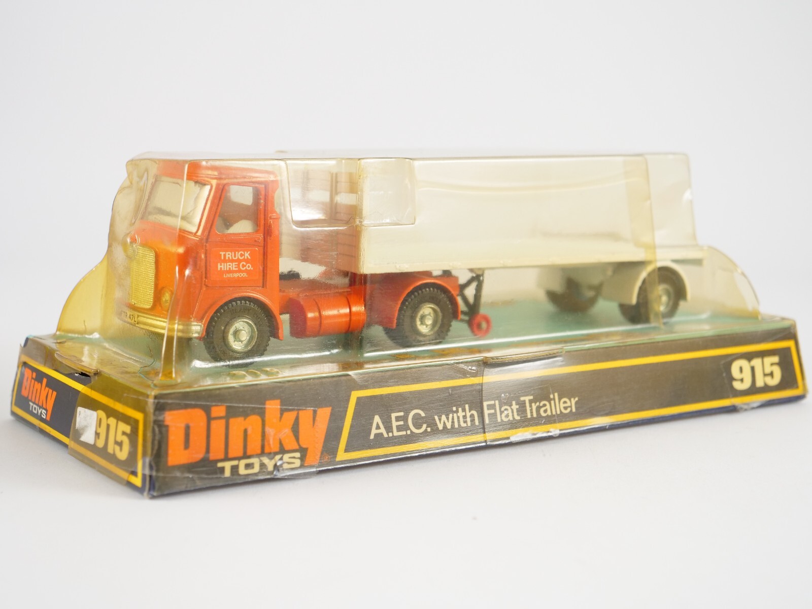 Dinky Spielzeug GB Nr. 915 Aec Mit Flat Trailer 1/43 Neu IN