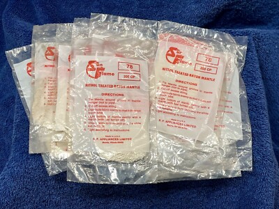New 2-Pack Sun Flame #78 Mil-Spec Lantern Mantles - Nitrol Treated Rayon
