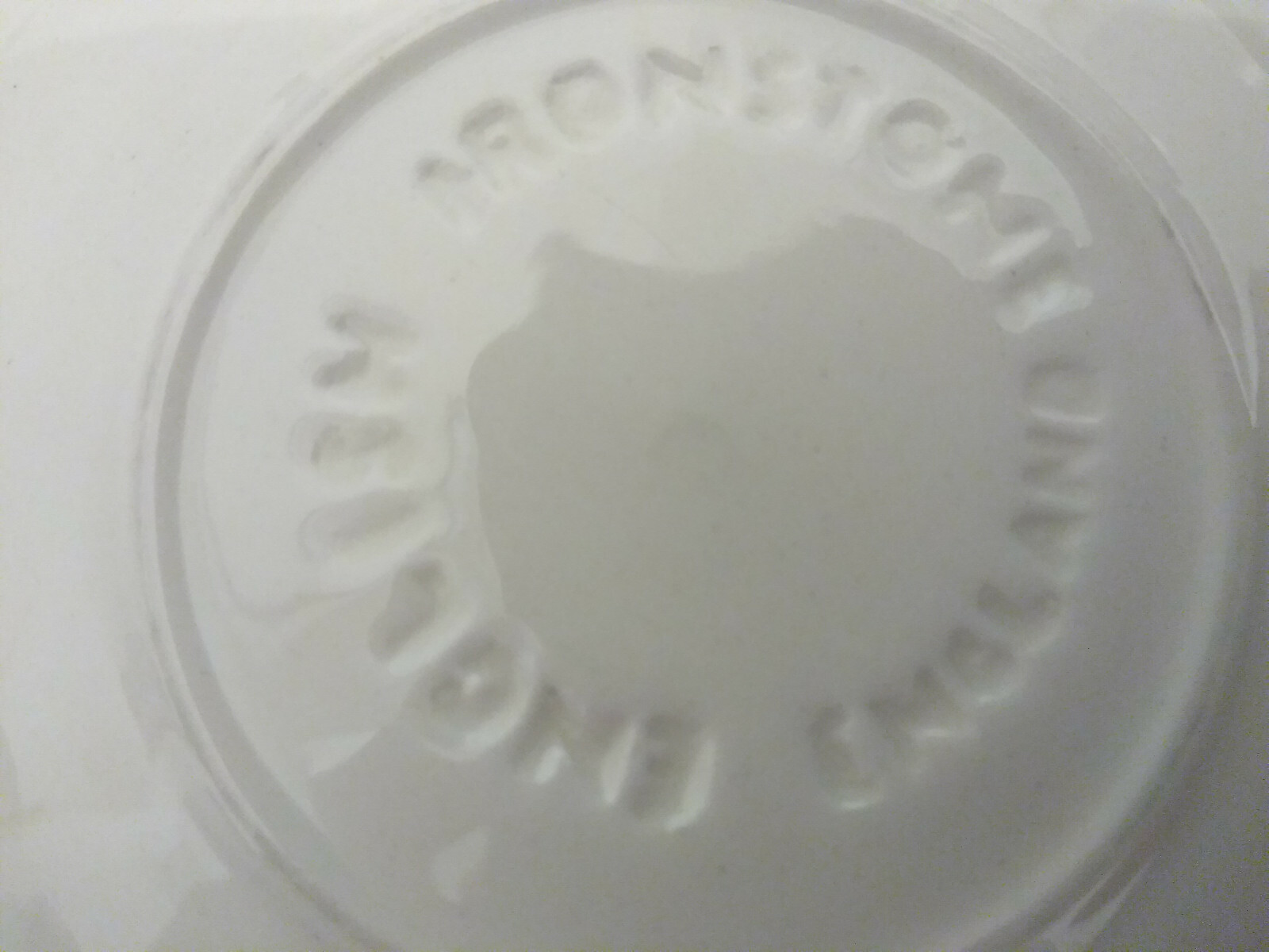 Pair of Vintage English Ironstone Red & White Saucers Plates ENGLAND Floral Dish