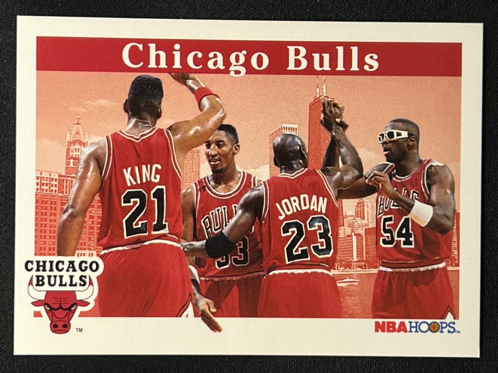 MICHAEL JORDAN 1992-93 NBA Hoops Team Card Base #269 | Bulls
