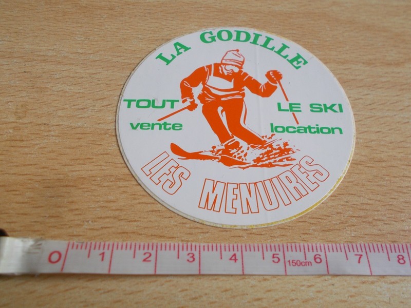 Autocollant Magasin De Ski - La Godille - Les Menuires