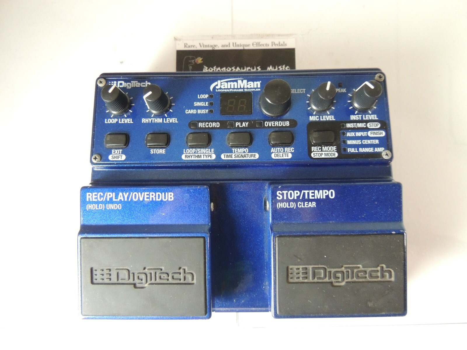 Digitech JamMan ループペダル Amazon.com: Digitech JamMan Solo HD Stereo Looper Pedal
