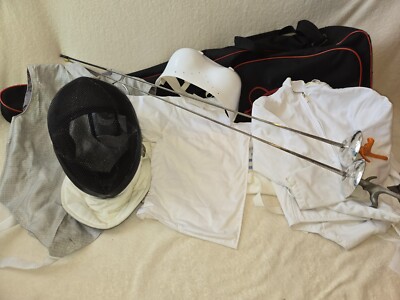 Absolute Fencing Gear Mixed Lot Bag Face Mask Glove ChestGuard Womans READ