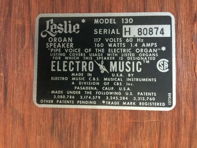 Leslie 710 Service Manual