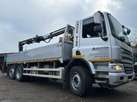 2012 DAF CF75.310 26T DROPSIDE REAR STEER TRUCK WITH ATALS 92.2 CRANE / HIAB