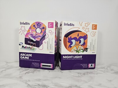 2 LittleBits Kits: Arcade Game/Night Light  NEW UNOPENED **READ DESCRIPTION**