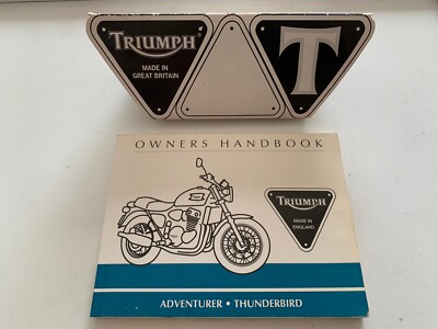 Triumph Thunderbird 900 NEW Owners Manual/Handbook Adventurer 900 Hinckley