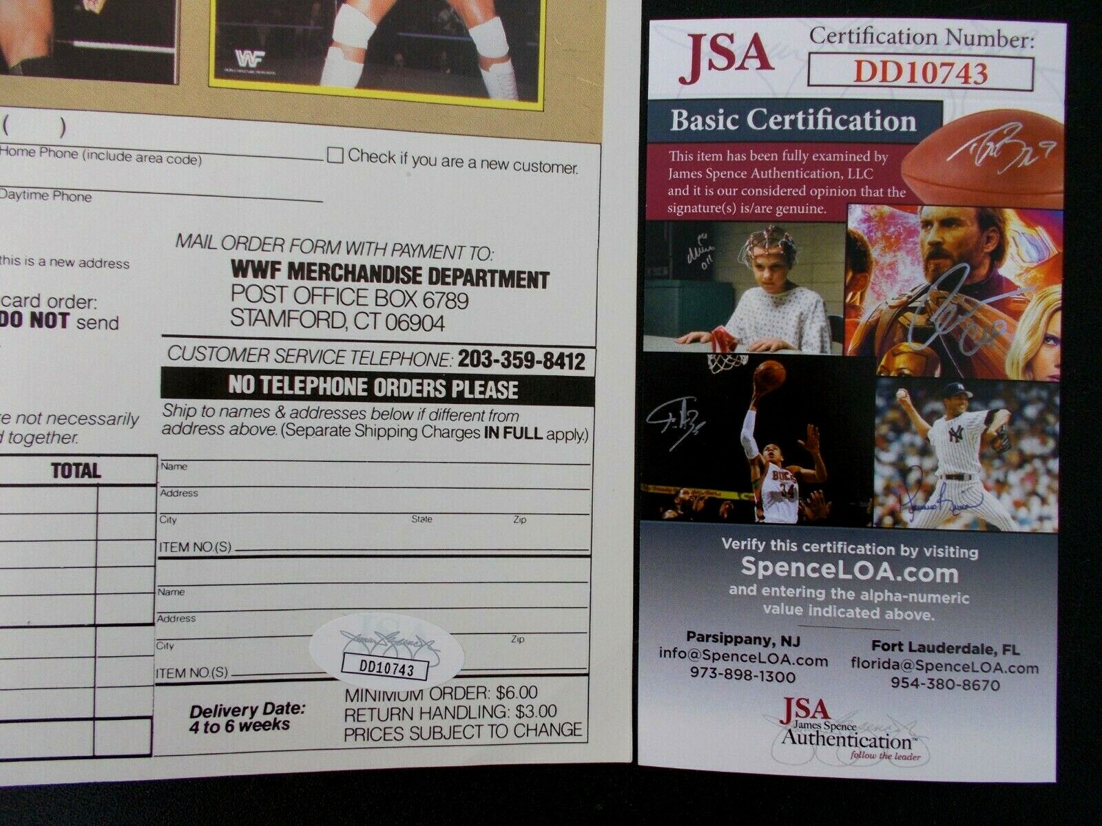 JYD Junk Yard Dog signed autographed WWF WRESTLING PROGRAM #123 JSA vintage 1985