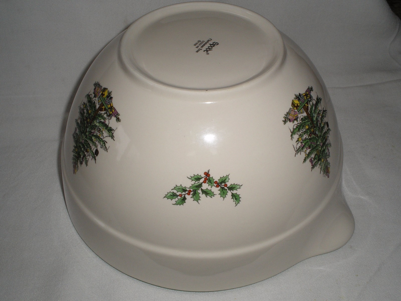 GORGEOUS Spode Christmas Tree Stoneware Batter, Mixing Bowl MINT VHTF